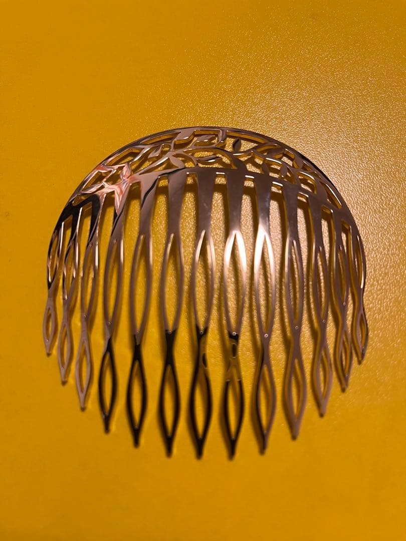 Complex Bizコンプレックスビズ ボタニカルステンレスコーム金ゴールド