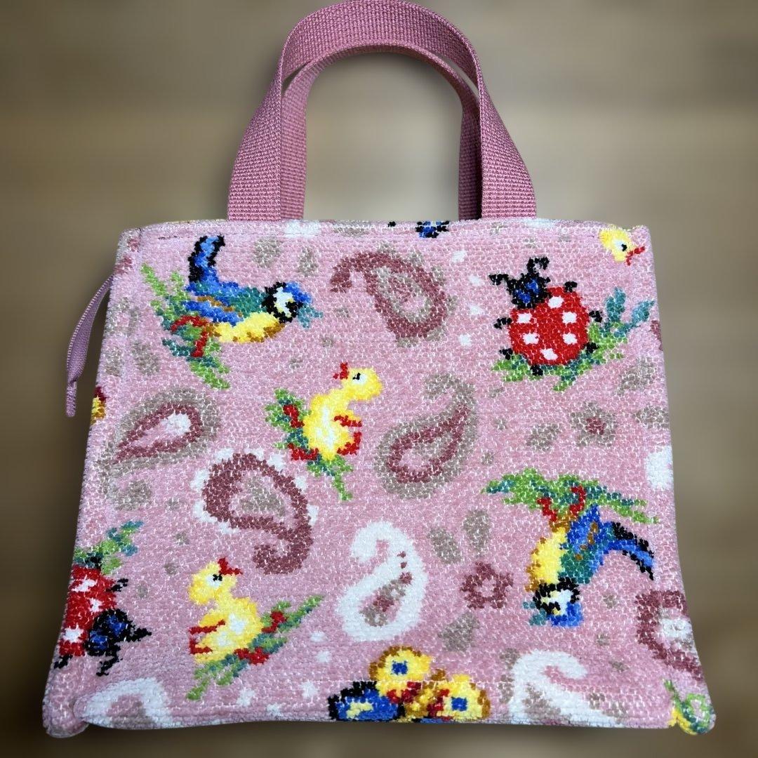 値下げしました　フェイラー　ハイジペイズリー　ピンクミニバッグ