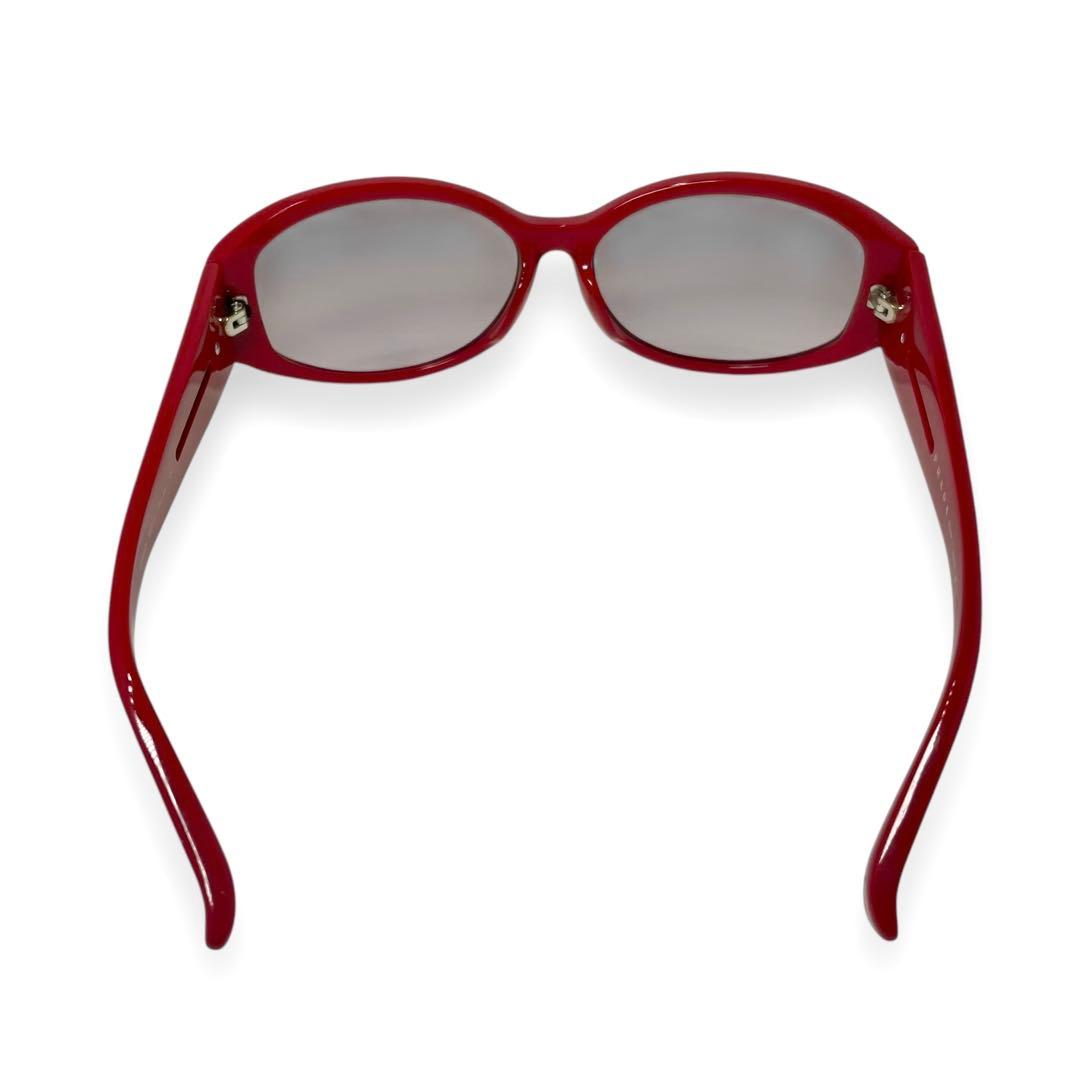 プラダスポーツ　サングラス　レッド　サイドロゴ