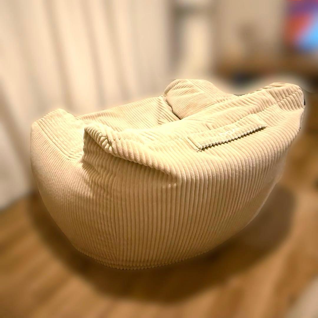 【2点セット】LOOSY ルージー 1人掛けソファ オットマン付き ベージュ