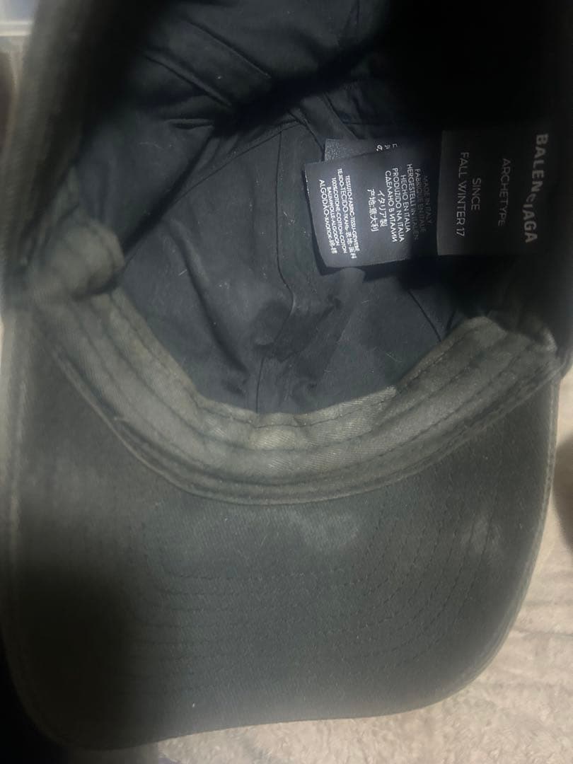 BALENCIAGA ブラック キャップ フリーサイズ