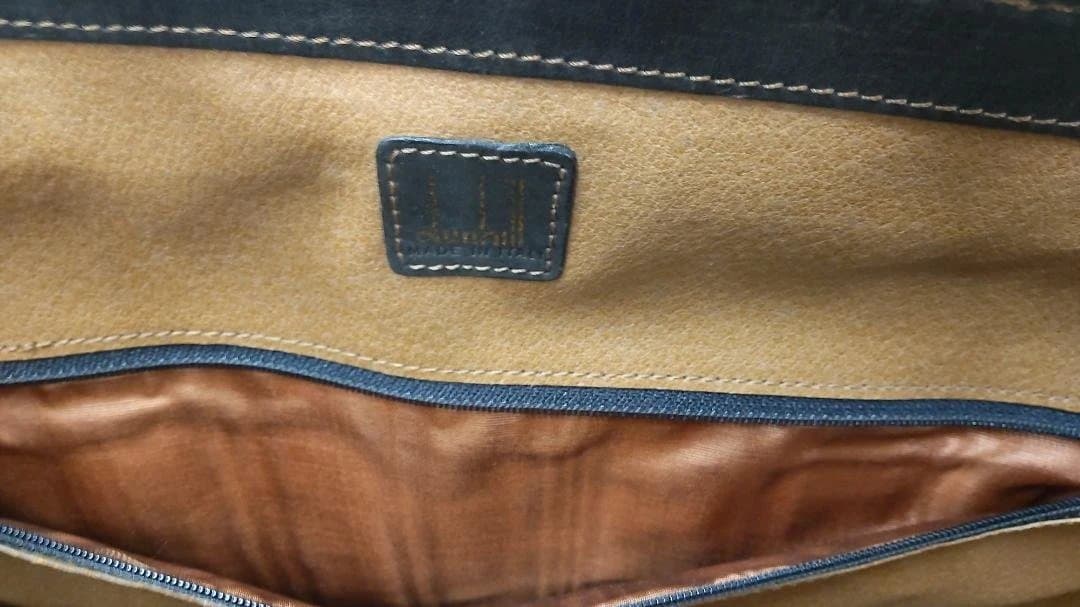 Dunhill　ダンヒル　大型レザーボストンバッグ