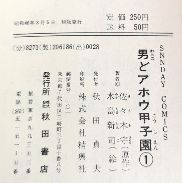 【コミック　サンデーコミックス　昭和レトロ】全２８巻『男どアホウ甲子園』水島新司