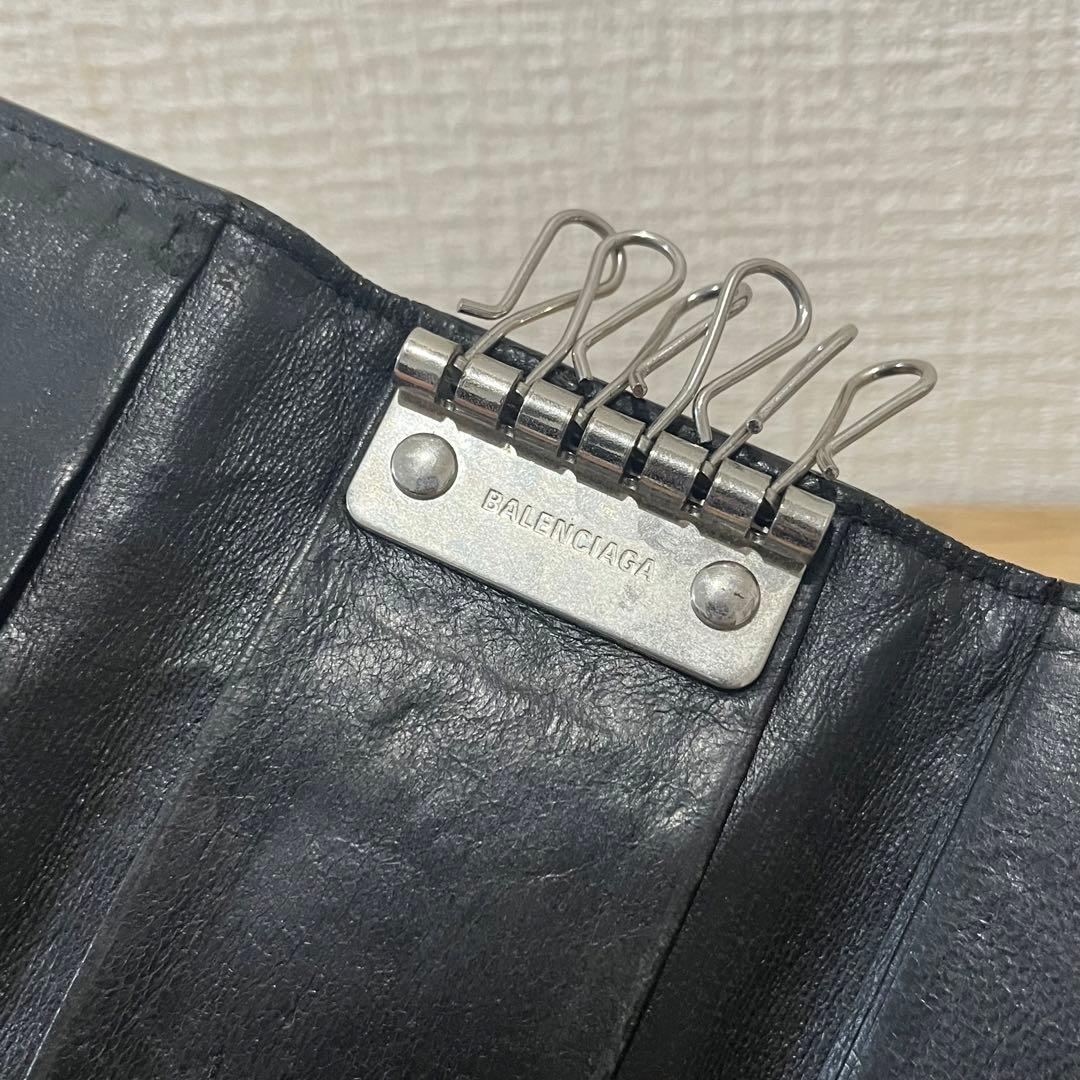 BALENCIAGA バレンシアガ 6連キーケース ブラック 黒
