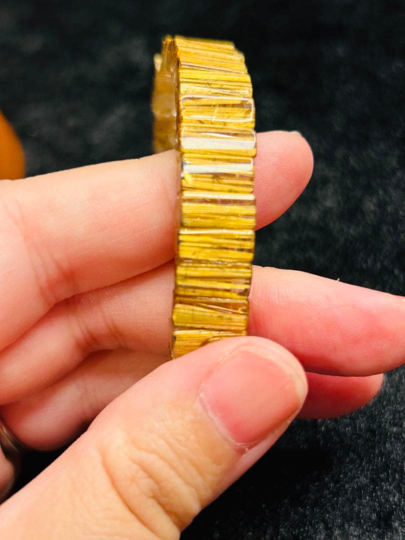 ❁⃘*.゜卒業レベル❁⃘*.゜タイチンルチルバングル 【鑑別書付き】