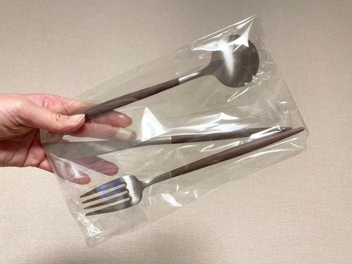 クチポール ゴア ディナー セット シルバー  ブラウン　 2組セット