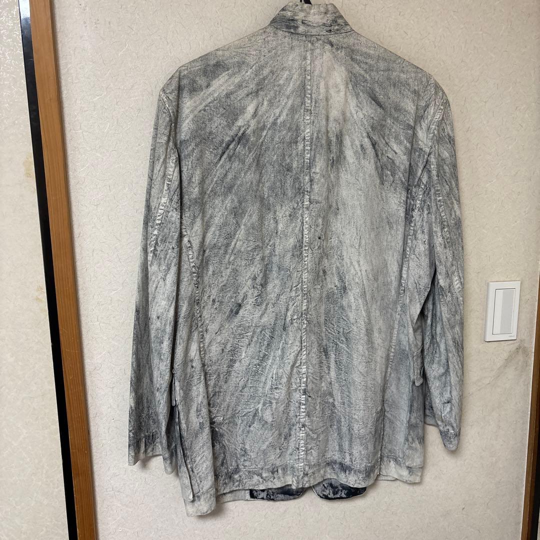 チ*ー様 Issey Miyake ノーカラージャケット グレー系 テクスチャー