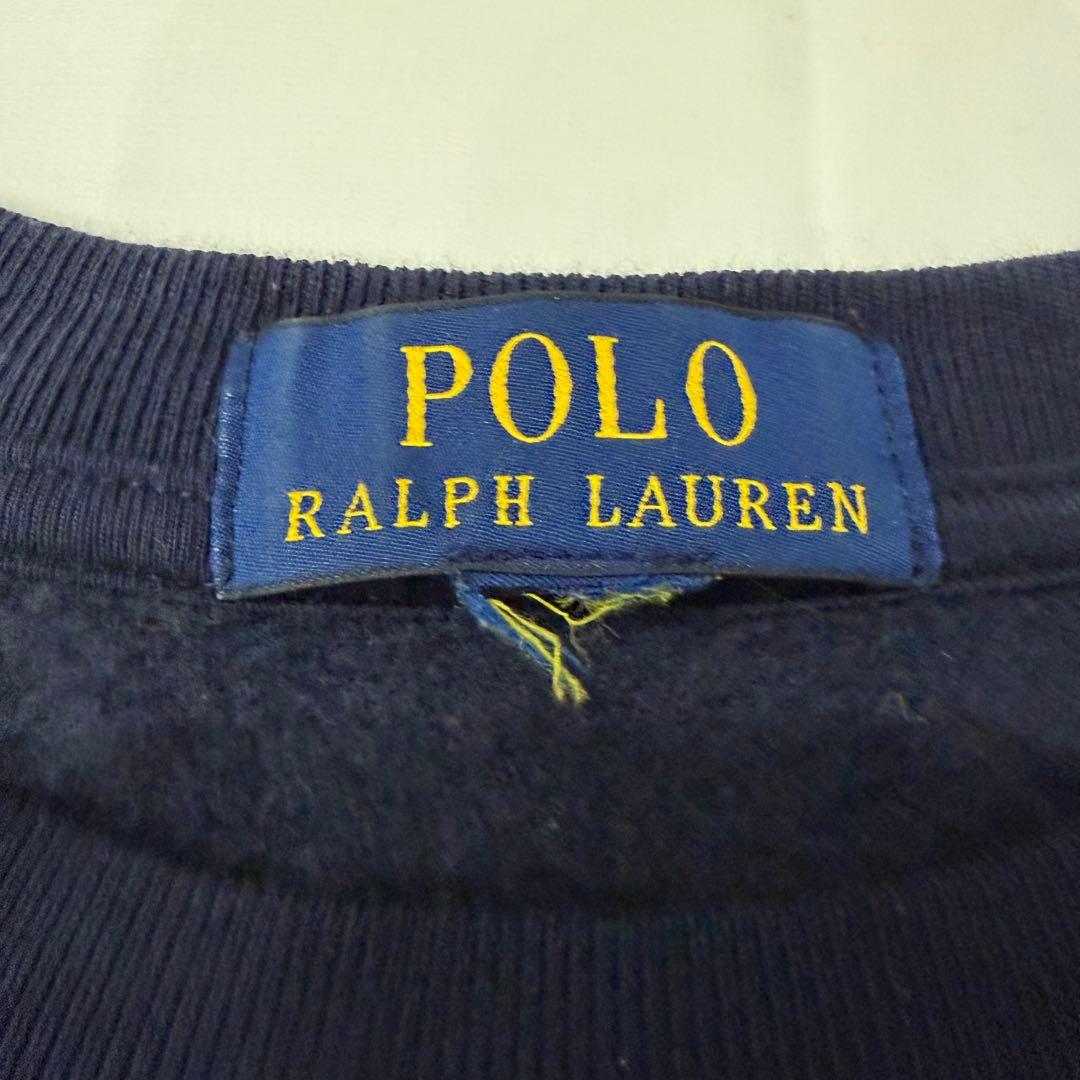 ポロベア ギフト プリント スウェット トレーナー クルーネック　裏起毛