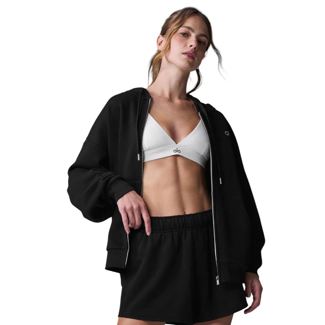 alo yoga アコレード フルジップ パーカー ブラック　Mサイズ