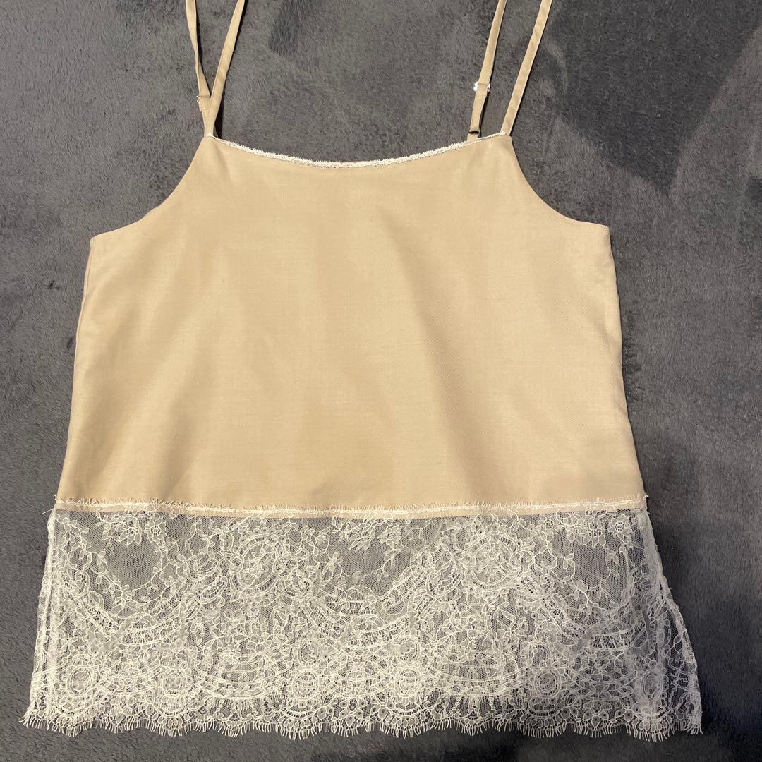 レースヘムキャミソール　IENA