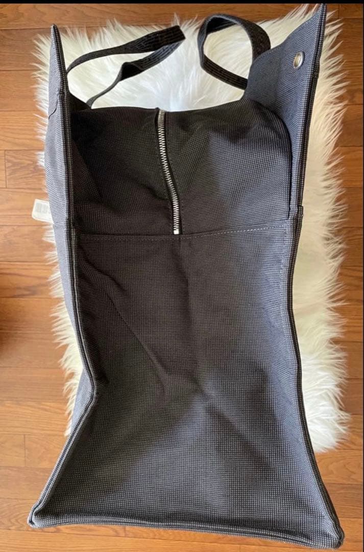 極美品　エルメス　エールラインTGMトートバッグ　特大　グレー　角スレなし