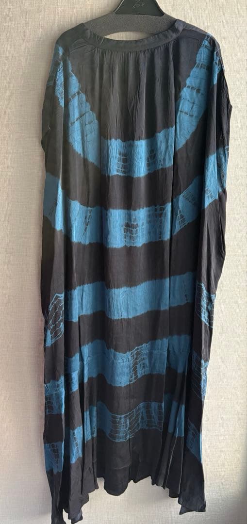 お値下げ！ノースリーブロングワンピース 9号 ブラック/ブルー