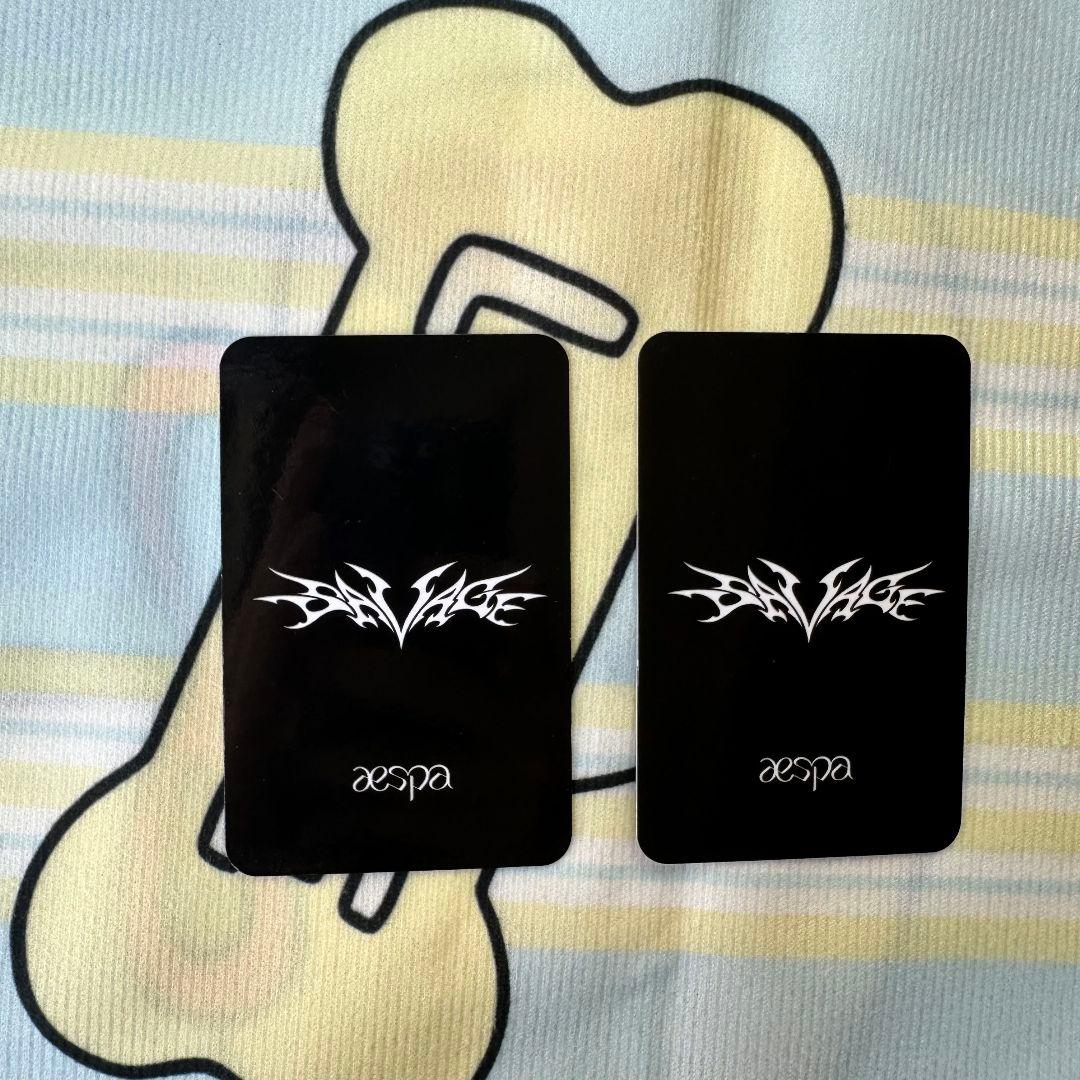 aespa sgs savage Karina ボックス トレカ 2枚