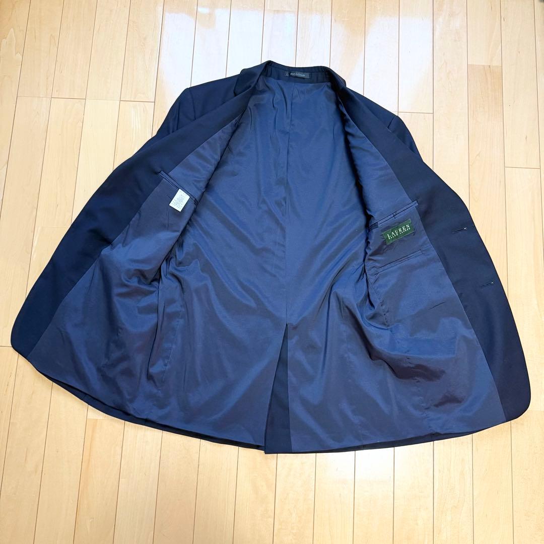 ローレン ラルフローレン 紺ブレ 金ボタン カナダ製 ジャケット 二つボタン