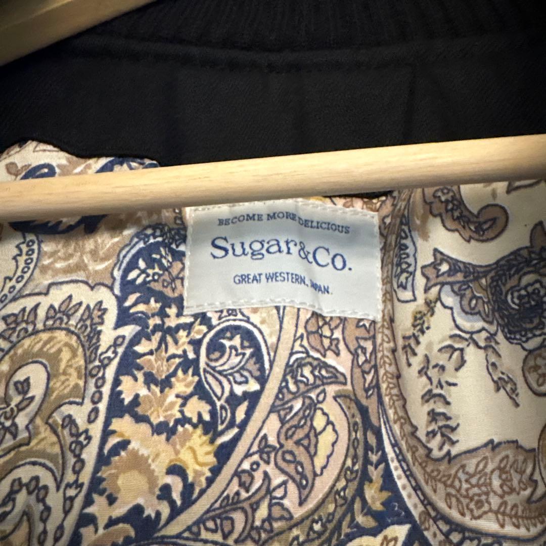 ky　sugar&co ブルゾン ワークジャケット MA-1 ノーカラー