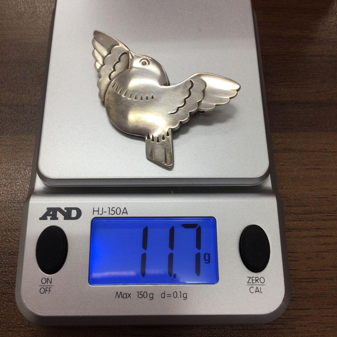 ジョージジェンセン 925Sブローチ バード ハト