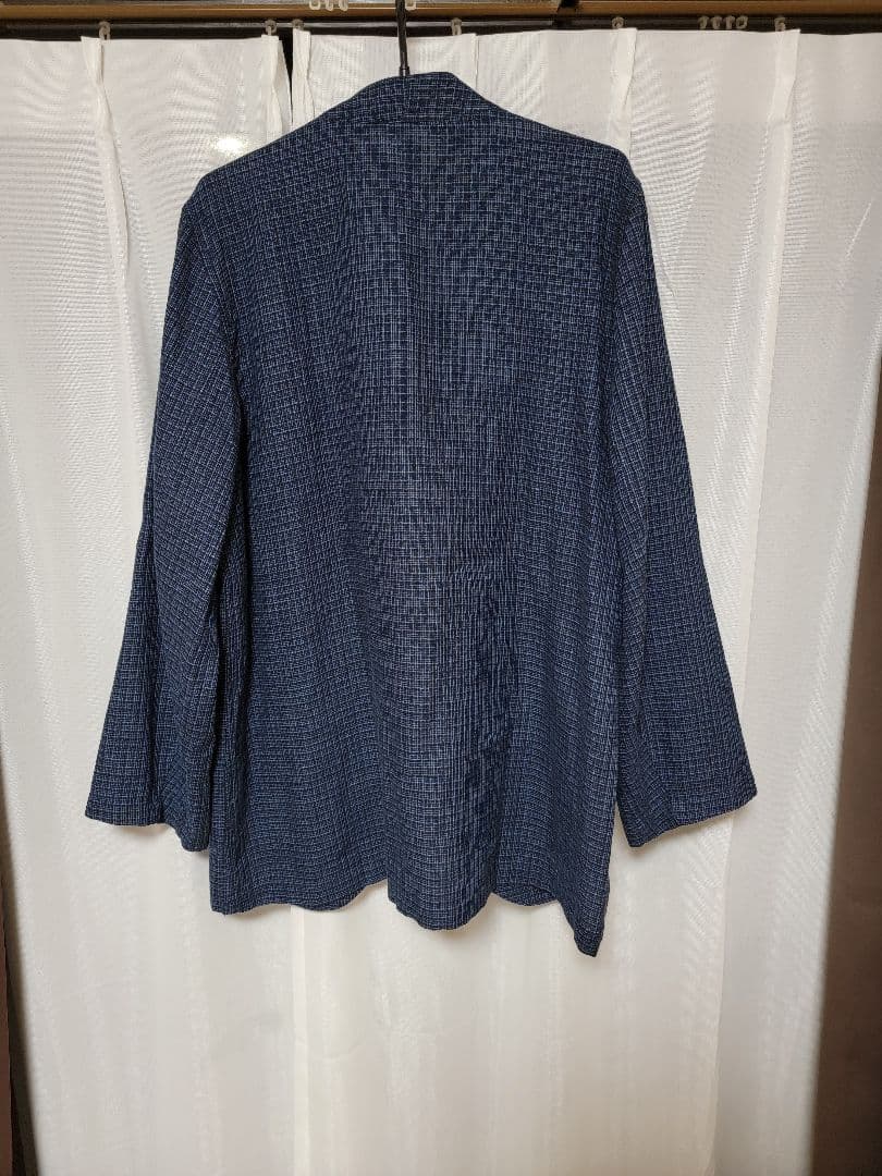 mittan JK-51 毛亜麻格子ジャケット サイズ2