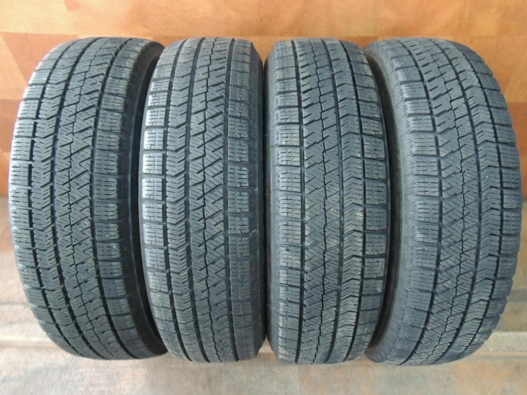 A77　155/65R14　ブリヂストン　スタッドレス4本　自家塗装　ハブ径56