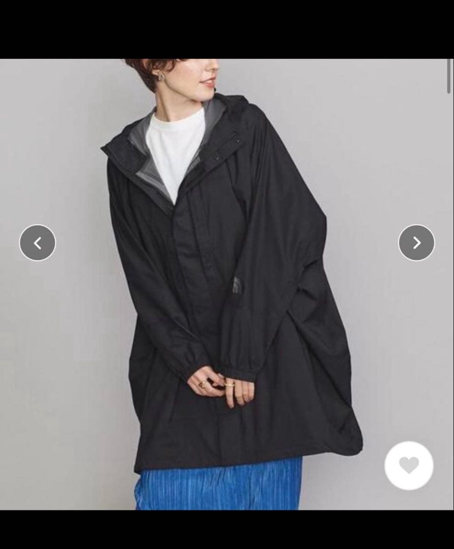 THE NORTH FACE ブラック タグアン ポンチョ レインコートM