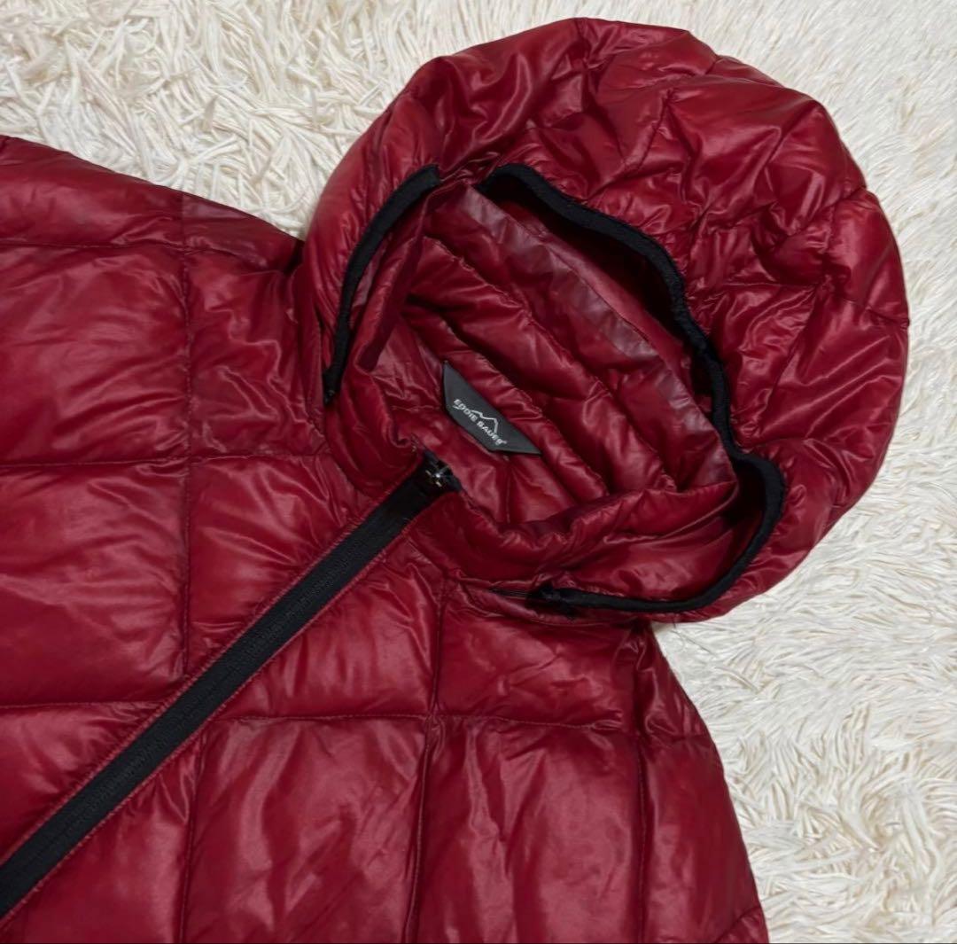 EDDIE BAUER 赤 フード付きダウンジャケット