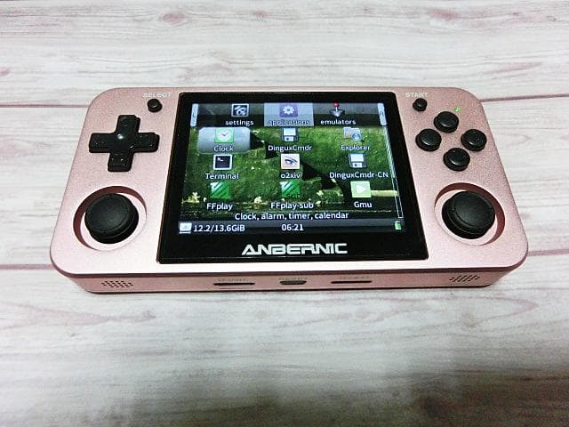中華エミュレータ ANBERNIC RG350M ピンク