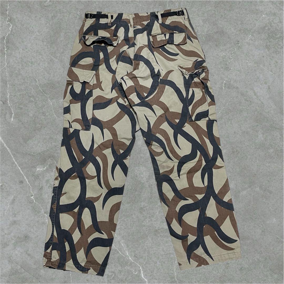美品 80s ASAT USA製 トライバルカモ カーゴパンツ　オリジナル M