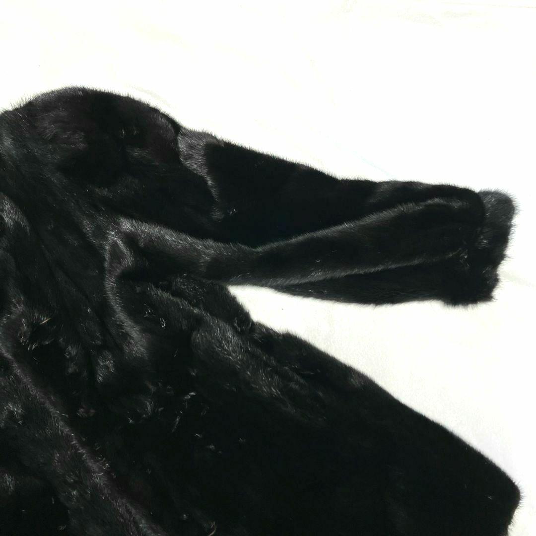 SAGA MINK コート ブラック