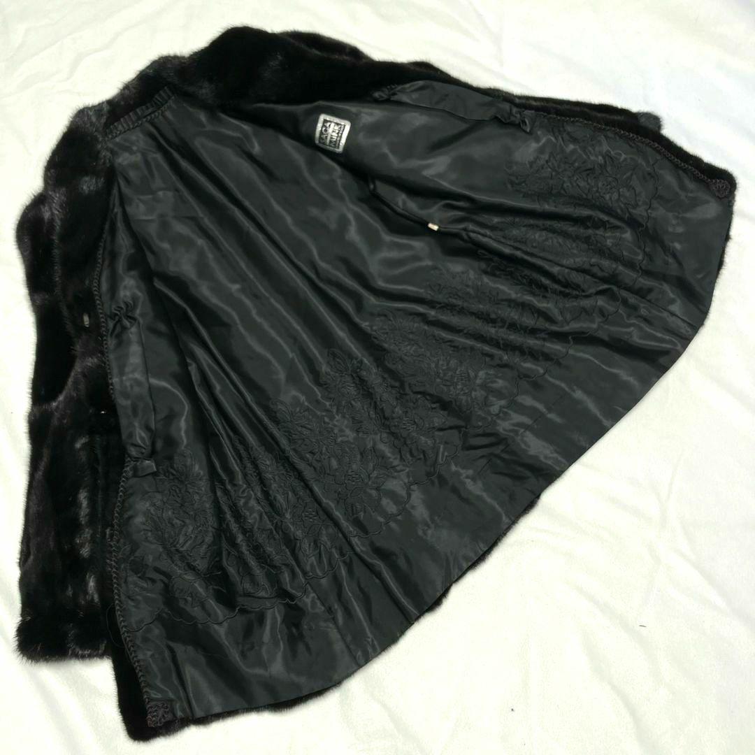 SAGA MINK コート ブラック