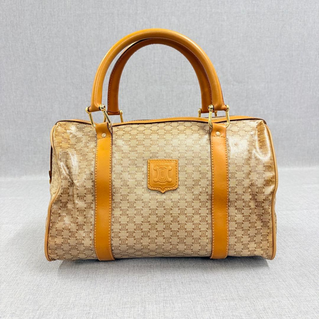 CELINE セリーヌ マカダム トリオンフ ハンドバッグ ミニボストン PVC