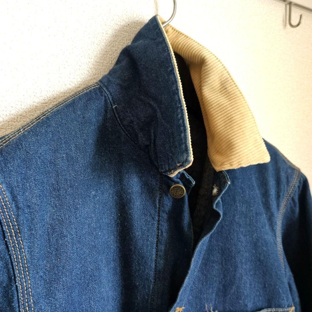 USA製 80s ROEBUCKS 裏ブランケット デニムカバーオール M