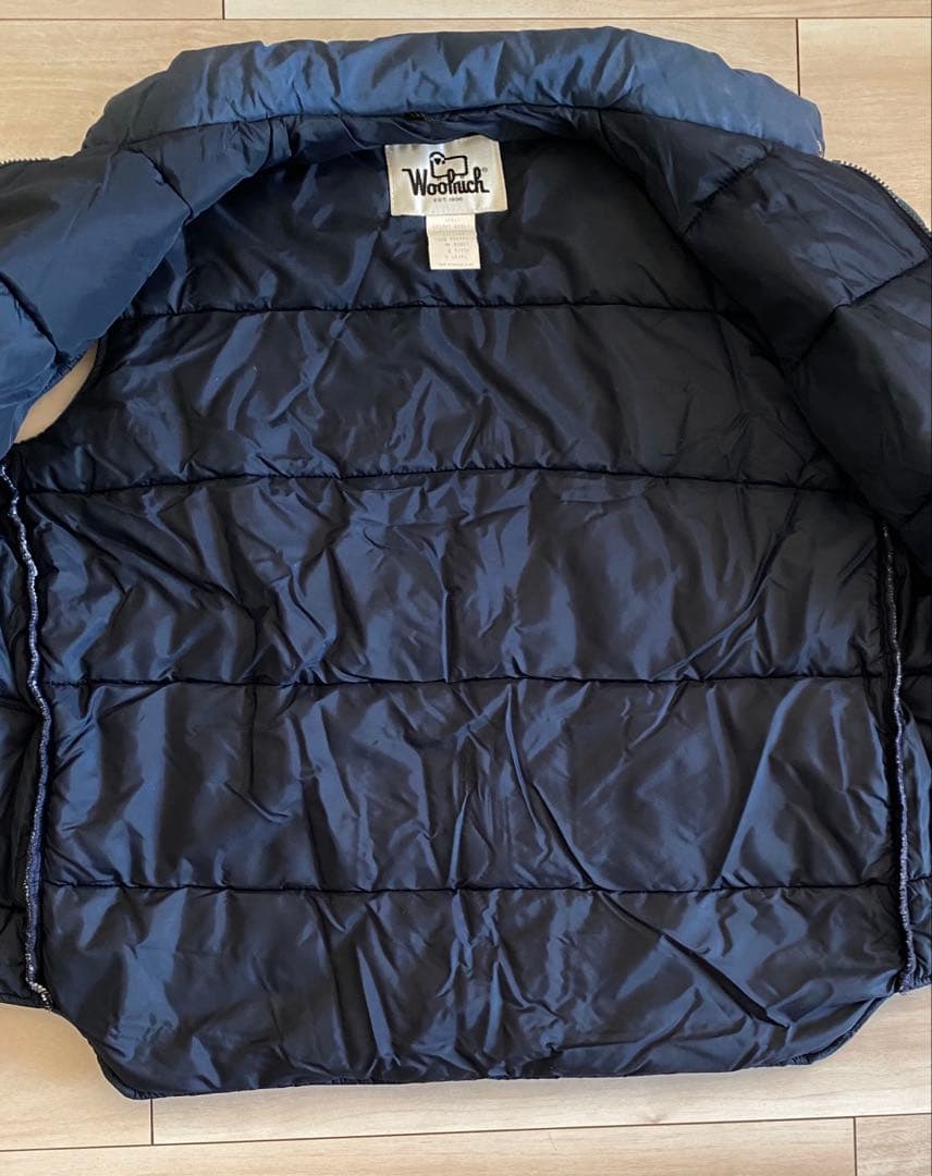 70-80s ウールリッチ ダウンベスト ネイビー Lサイズ