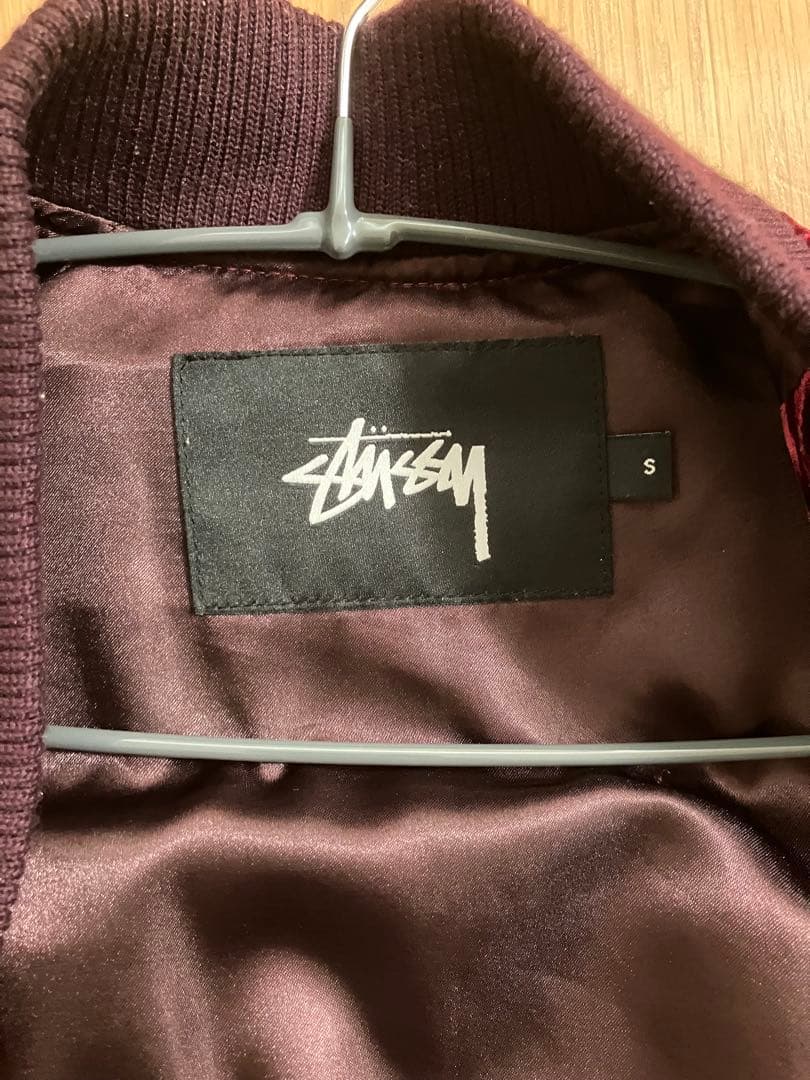 grunge Stussy ベルベット　短丈　光沢ブルゾン y2k 平成ギャル