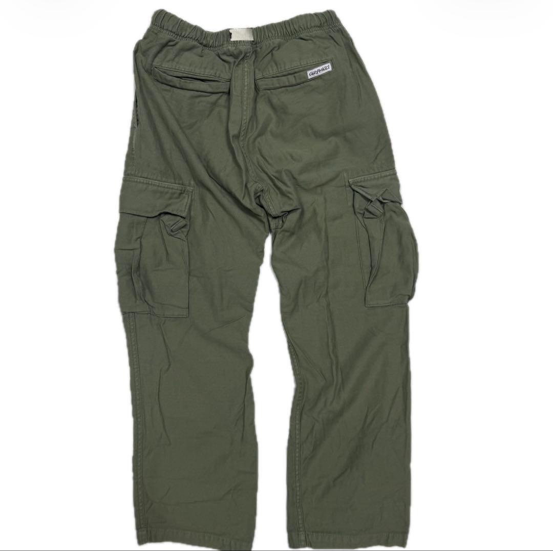 グランド × ロンハーマン M カーゴパンツ オリーブ 別注 イージーパンツ