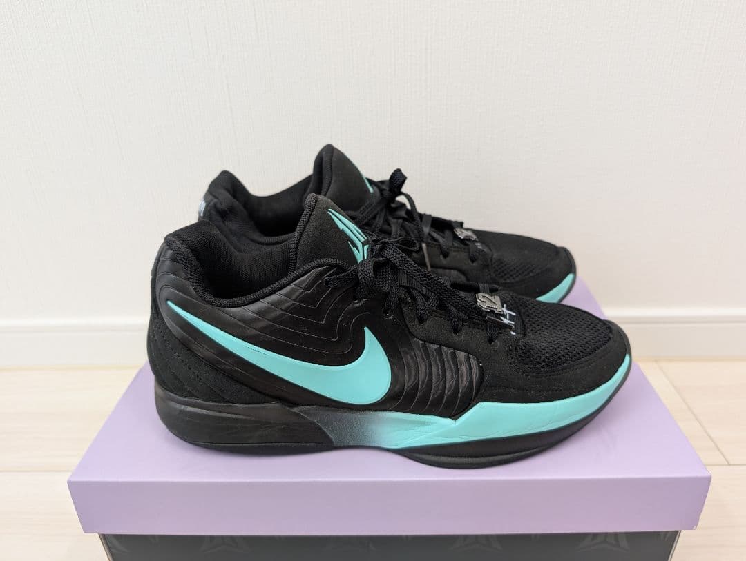 Nike JA2 バスケシューズ 黒/ティファニーブルー　28cm