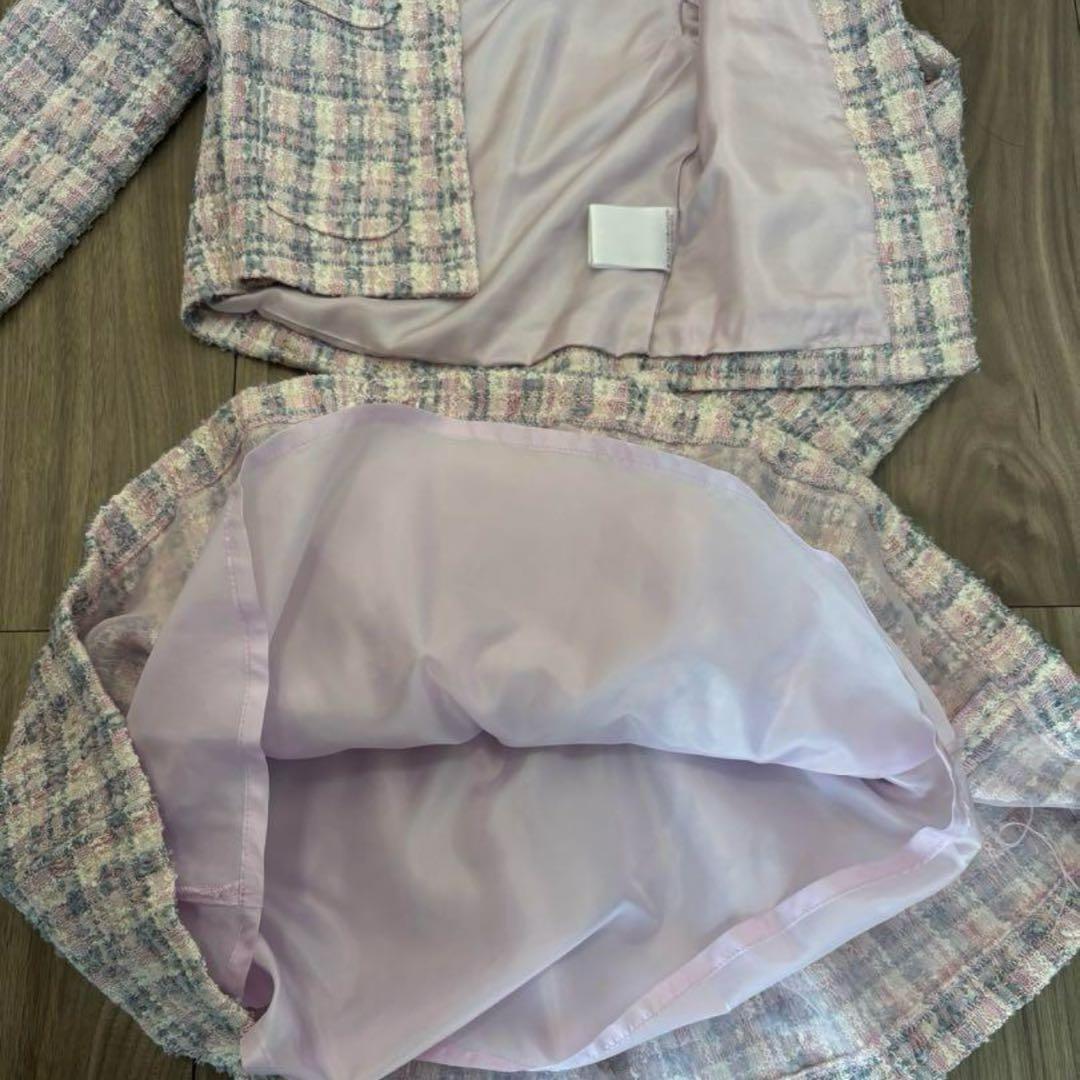 【aliyuさま専用】メゾピアノ ツイードジャケットスカートセット　120cm