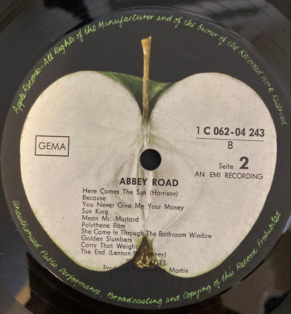 稀少ドイツオリジナル初回Abbey Road Beatlesビートルズレコード