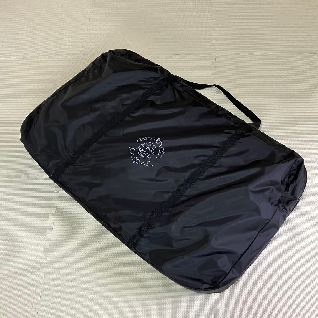 HZDMJ ベビーベッド グレー　持ち運び 折りたたみ