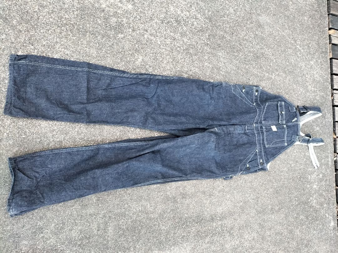 90s carhartt ハートタグ デニムオーバーオール 復刻　W36