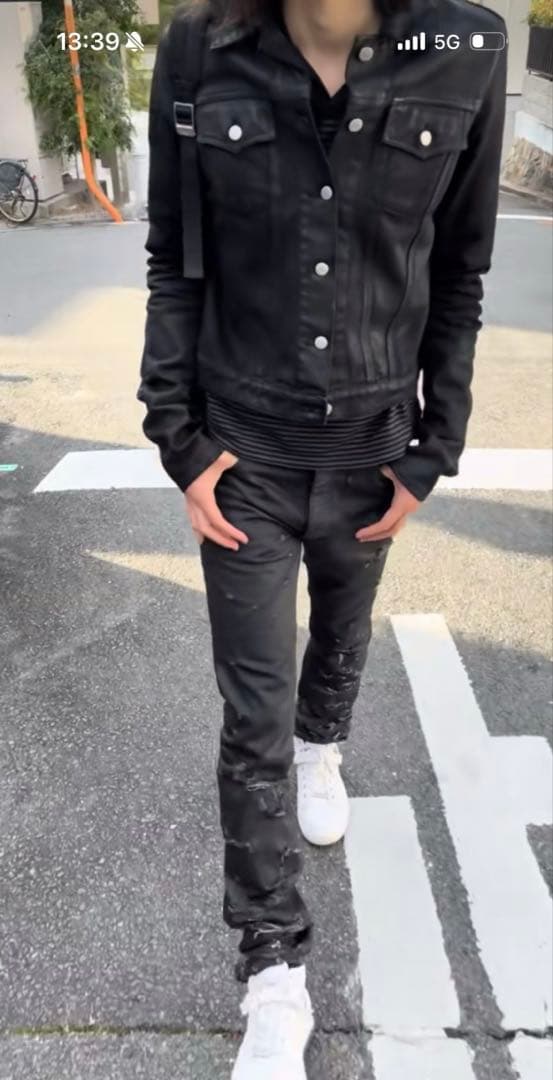 DIESEL ELSHAR コーティングデニムジャケット