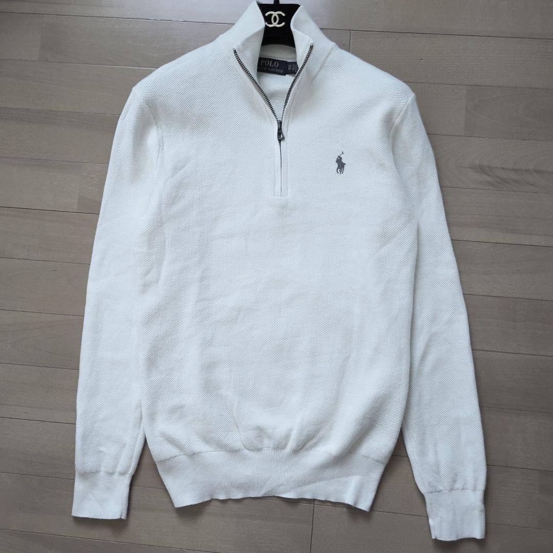 CEEKAY　ポロラルフローレン ハーフジップ ホワイト XS メンズ