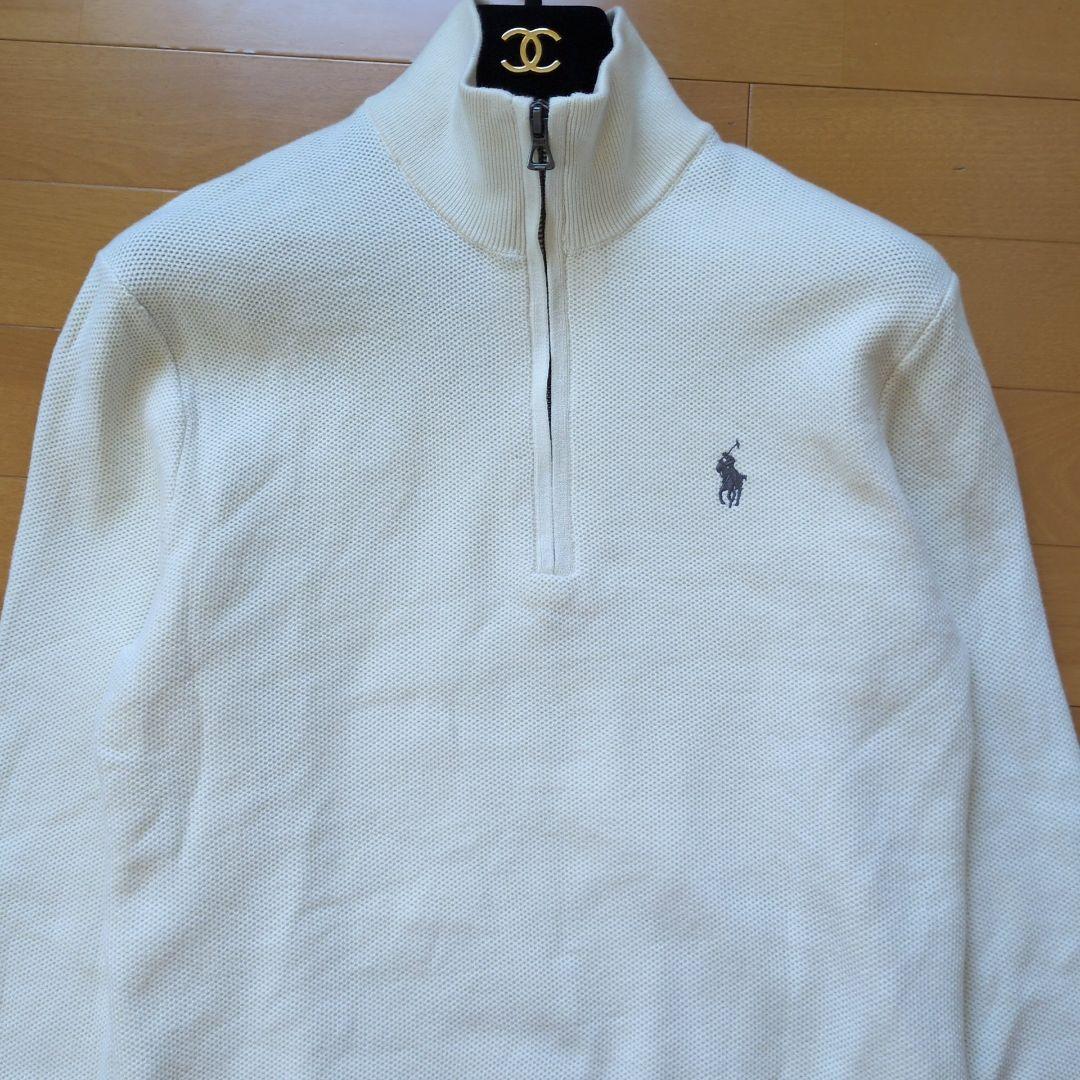 CEEKAY　ポロラルフローレン ハーフジップ ホワイト XS メンズ