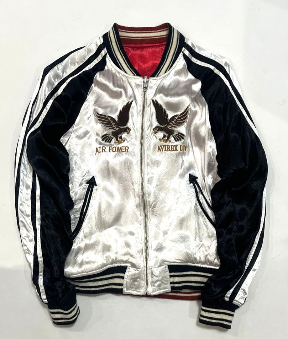 AVIREXリバーシブル スカジャン　鷹　ドラゴン　スカジャン