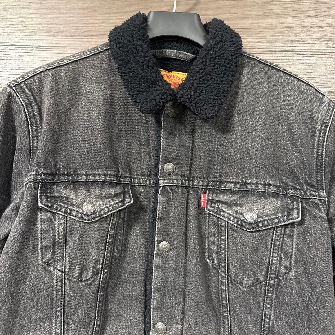 Levi's　デニムジャケット　Gシャン　裏側ボア素材　冬用　M　リーバイス