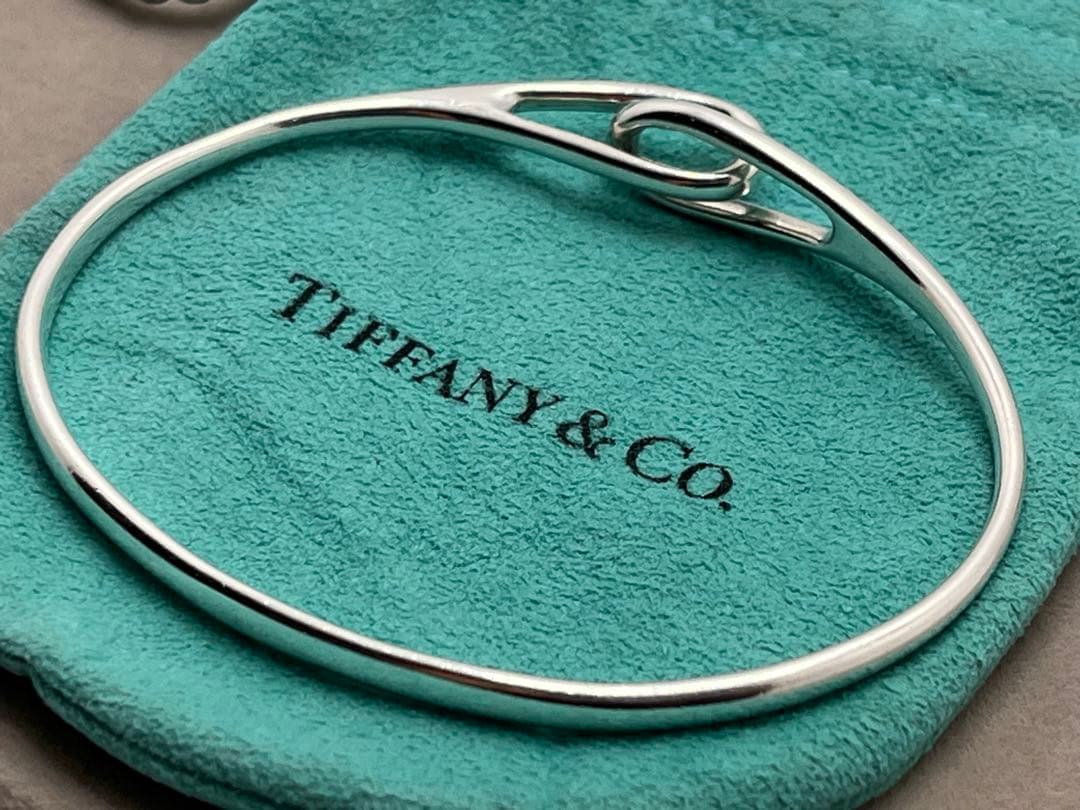 c357 ティファニー　ダブルループ　バングル　ブレスレット　シルバー　925