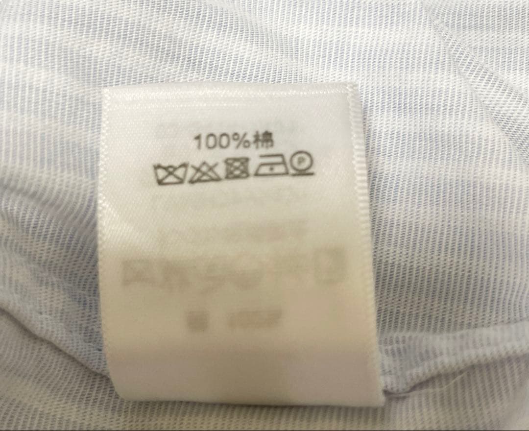 CELINE/セリーヌ/フィービー期/タキシードシャツ/36/水色／ストライプ