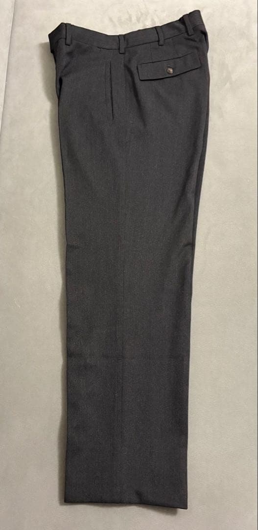 パンツ 98FW prada wool slacks dark gray (44)