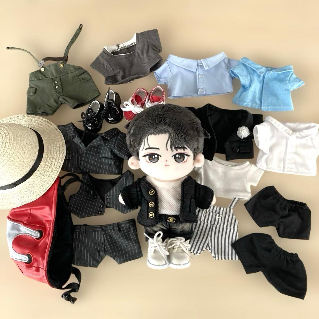 王一博 ぬいぐるみ1体 洋服靴帽子のお買い得セット