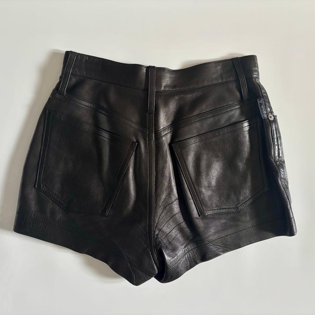 OLD アニエスべー/ フランス製　ラムレザーショートパンツ