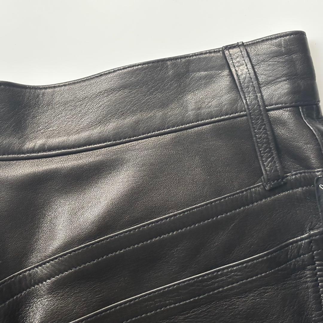 OLD アニエスべー/ フランス製　ラムレザーショートパンツ