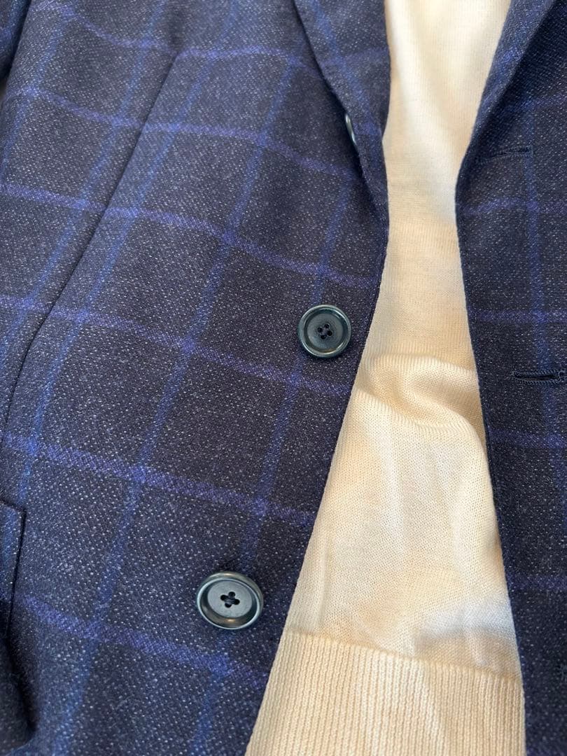 美品　De Petrillo デペトリロ　ジャケット　44 ネイビー